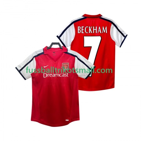 Fußballtrikots Arsenal BECKHAM 7 2001 Retro 2002 Kurzarm Heimtrikotsatz kaufen